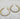 Boho chic extra-large bold hoop earrings with small circle design details. Very unique design that makes a statement.