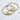 Non-tarnish, waterproof 18kt gold plated statement hoop earrings. The two small stars make these hoop earrings unique, sophisticated, and fashionable. If you love unique earrings, you'll love these.