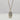 Oblong genuine labradorite stone design on a tiny hearts chain. Great for layering with other complimenting necklaces.