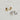 Sterling silver 14kt gold vermeil, crescent moon stud earrings. They have a minimal yet elegant look. They're great to wear with an earring stack. Very dainty and compliment all of your jewelry.