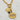 18kt gold plated over stainless steel. Third Eye pendant with a genuine labradorite gem stone. The 3rd Eye symbolizes spiritual insight, intuition, and protection against negative energy. Lariat style chunky statement necklace. Unique jewelry style.