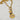 18kt gold plated over stainless steel. Third Eye pendant with a genuine labradorite gem stone. The 3rd Eye symbolizes spiritual insight, intuition, and protection against negative energy. Lariat style chunky statement necklace. Unique jewelry style.