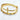 Non-tarnish, waterproof stainless steel and 18kt gold plated cross bangle cuff style. 