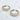 Non-tarnish, waterproof 18kt gold plated, two tone stainless steel hoop earrings.  These hoop earrings are unique, sophisticated, and fashionable. They can be styled with silver and gold styles. 