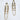 Non-tarnish, waterproof 18kt gold plated. The earrings' design is a retangle with three draped chains that dangle. They're beautiful earrings that are unique, sophisticated, and fashionable.