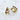 Non-tarnish, waterproof 18kt gold plated, two row stainless steel huggie style earrings.  They have clear cz stones lined up one row and the other solid. They're stylish and elegant. They make you look like you have 2 ear piercings.  
