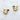 Non-tarnish, waterproof 18kt gold plated, two row stainless steel huggie style earrings.  They have clear cz stones lined up one row and the other solid. They're stylish and elegant. They make you look like you have 2 ear piercings.  