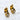 Stainless steel and 18kt gold plated over stainless steel with cz stones and white pearls in a huggie style earring. The pearl and cz clear stones make these hoops very special, stylish, sophisticated, and trending. Unique looking and can be worn with many outfits.