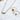 18kt gold-plated stainless-steel dainty necklace. Three small circles with clear cz stones necklace. Great for layering with other complimenting necklaces.