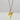 Gold stainless steel, non-tarnish necklace. Unique style chain with lightening bolt pendant. It is great to wear alone or layering with other necklaces. 
