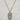 Oblong genuine labradorite stone design on a tiny hearts chain. Great for layering with other complimenting necklaces. 