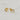 Sterling silver 14kt gold vermeil, crescent moon stud earrings. They have a minimal yet elegant look. They're great to wear with an earring stack. Very dainty and compliment all of your jewelry.