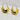 18kt gold plated chunky statement earrings. The unique shape and shiny texture add flair to any outfit, elevating your style. 
