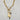 18kt gold plated over stainless steel. Large gold cross and small oval cross pendant on a chunky chain. Chunky statement necklace. Unique jewelry style.
