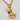 18kt gold plated over stainless steel. Third Eye pendant with a genuine labradorite gem stone. The 3rd Eye symbolizes spiritual insight, intuition, and protection against negative energy. Lariat style chunky statement necklace. Unique jewelry style.