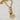 18kt gold plated over stainless steel. Third Eye pendant with a genuine labradorite gem stone. The 3rd Eye symbolizes spiritual insight, intuition, and protection against negative energy. Lariat style chunky statement necklace. Unique jewelry style.