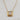 18kt gold plating over stainless steel, non-tarnish necklace. A rectangular shaped pendant with a clear cz stone in a stacked style. Classic, elegant and feminine style that's great to wear for a special occasion. Can be worn alone or with complimenting necklaces. Non-tarnish and waterproof.