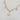 Dainty clear cz dangles necklace. 18kt gold plated stainless steel metal. This necklace is dainty, versatile and can be layered with complimenting necklaces. Non-tarnish and waterproof.