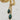 Unique lariat style necklace with genuine gemstones and chunky chains. 18kt gold plated stainless steel metal. This necklace is very versatile and can be styled with other necklaces or by itself.  