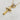 18kt gold stainless steel necklace. Thick cross pendant with a clear cz crystal on a paperclip chain.  Very uniquely shaped cross pendant. Very versatile and can be great for layering with other complimenting necklaces. Non-tarnish and waterproof. 