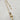 18kt gold stainless steel necklace. Thick cross pendant with a clear cz crystal on a paperclip chain.  Very uniquely shaped cross pendant. Very versatile and can be great for layering with other complimenting necklaces. Non-tarnish and waterproof. 