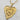Gold stainless steel, non-tarnish necklace. Unique shaped heart pendant with texture details on a tiny hearts chain.  Great to wear alone or layering with other necklaces.  Great gift for heart jewelry lovers. 