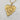 Gold stainless steel, non-tarnish necklace. Unique shaped heart pendant with texture details on a tiny hearts chain.  Great to wear alone or layering with other necklaces.  Great gift for heart jewelry lovers. 