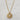 Clear cz stone with burst indentions medallion pendant necklace. 18kt gold plated, non-tarnish, and waterproof. Great to layer with complimenting necklaces.