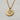 Clear cz stone with burst indentions medallion pendant necklace. 18kt gold plated, non-tarnish, and waterproof. Great to layer with complimenting necklaces.