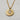 Clear cz stone with burst indentions medallion pendant necklace. 18kt gold plated, non-tarnish, and waterproof. Great to layer with complimenting necklaces.