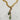 Unique lariat style necklace with genuine gemstones and chunky chains. 18kt gold plated stainless steel metal. This necklace is very versatile and can be styled with other necklaces or by itself.  