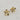 14kt gold filled flower stud earrings. The flower has a tiny clear cz stone in the middle. Lightweight, non-tarnish and waterproof.