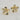 14kt gold filled flower stud earrings. The flower has a tiny clear cz stone in the middle. Lightweight, non-tarnish and waterproof.