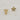 14kt gold filled flower stud earrings. The flower has a tiny clear cz stone in the middle. Lightweight, non-tarnish and waterproof.