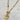18kt gold plated over stainless steel. medallion pendant with a clear cz stone and a genuine labradorite gemstone placed on the chain.  Chunky statement necklace designed with unique style.