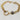 18kt gold stainless steel linked chain with labradorite or moonstone gemstones. Two different styles of chains. Once is a link style and the other is a chunky chain. 