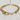 18kt gold stainless steel linked chain with labradorite or moonstone gemstones. Two different styles of chains. Once is a link style and the other is a chunky chain. 