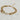 18kt gold stainless steel linked chain with labradorite or moonstone gemstones. Two different styles of chains. Once is a link style and the other is a chunky chain. 