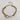 18kt gold stainless steel linked chain with labradorite or moonstone gemstones. Two different styles of chains. Once is a link style and the other is a chunky chain. 