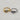 18kt gold stainless steel and shiny stainless steel, band ring. The design has two clear cz stones and are two separate pieces perfectly stacked into one ring style. This ring makes a fashion statement yet is elegant, stylish, edgy, and unique. Great to wear with complimenting rings, permanent jewelry, bangles and other rings. Non-tarnish and waterproof. 