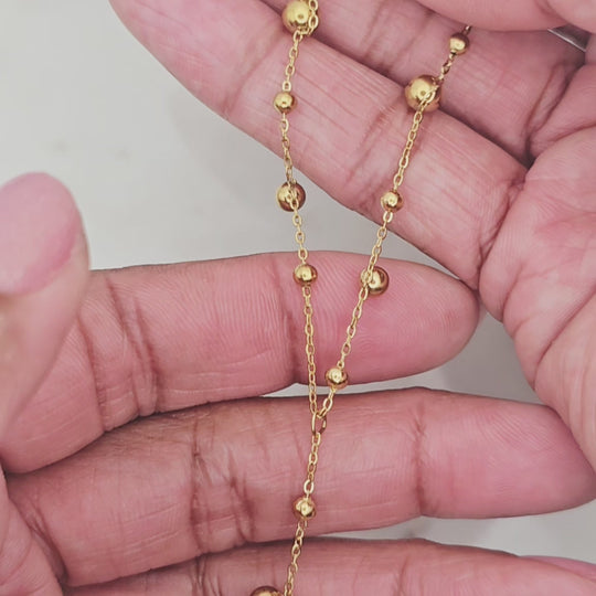 Non-tarnish, waterproof stainless steel and 18kt gold plated minimal style necklace. Trending lariat style that's great to wear alone or layered with complimenting necklaces.