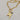18kt gold plated over stainless steel. Large gold lightening bolt with a genuine labradorite gem stone. A lightening bolt symbolizes inner strength. Chunky statement necklace. Unique jewelry style.