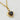 A gold heart pendant necklace with a polished tigers eye gemstone in a heart-shape. 