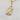 18kt gold stainless steel, non-tarnish necklace. Thick two-tone silver and gold bar shaped pendant on a paperclip chain.  Very uniquely shaped pendant that's versatile and can be great for layering with other complimenting necklaces. 