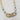 Chunky linked chain with two gemstones. This is a unique mix of chains as well as silver and gold. Great to layer alone or with complimenting necklaces. Casual or special occasions. 