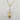18kt gold stainless steel, non-tarnish necklace. Thick two-tone silver and gold bar shaped pendant on a paperclip chain.  Very uniquely shaped pendant that's versatile and can be great for layering with other complimenting necklaces. 