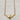 Non-tarnish, waterproof stainless steel and 18kt gold plated statement necklace. Mother of pearl modern triangle on a rolo chain. Very stylish and great to wear alone or layered with complimenting necklaces.