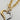Gold stainless steel, non-tarnish necklace. Chunky chain with a large silver and gold two tone heart pendant. Great to wear alone or layering with other necklaces. 