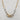 Chunky linked chain with two gemstones. This is a unique mix of chains as well as silver and gold. Great to layer alone or with complimenting necklaces. Casual or special occasions. 