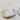 18kt gold plated, stainless steel, two tone, hoop style earrings. Chunky trending style that's very unique, casual yet elegant and elevated. Great to wear from day to evening. 